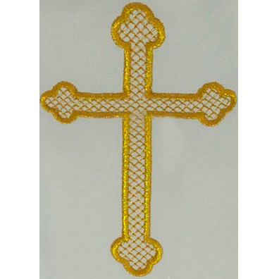 Estola com Cruz bordada | Quatro cores branca