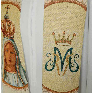 Estola mariana com Nossa Senhora de Fátima