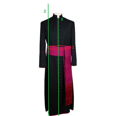 Fajín para sotana vermelho