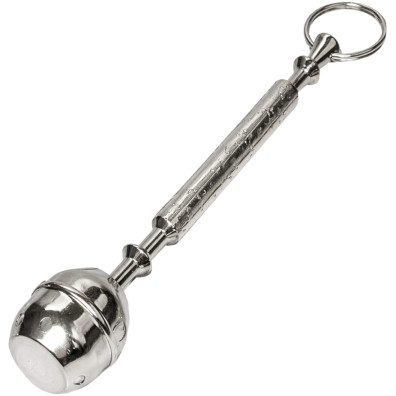 Hisopo de metal niquelado | 21 cm. longo