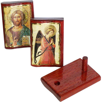 Ícones de madeira - Icono 7,5 x 5 cm.