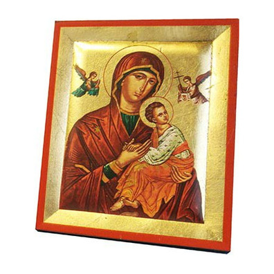 Icono bizantino Perpétuo Socorro | 13 x 10,5 cm.