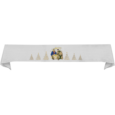 Mantel Natal com motivos religiosos