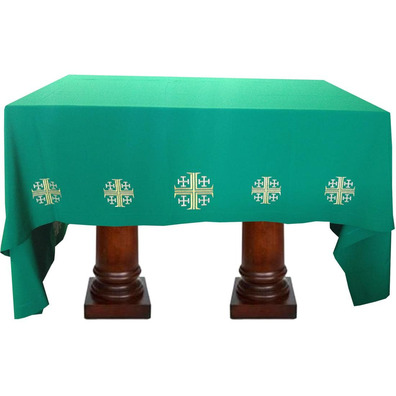 Manteles para altar da Igreja Católica Verde
