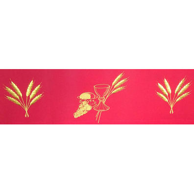 Manteles para mesa de altar com tecido vermelho