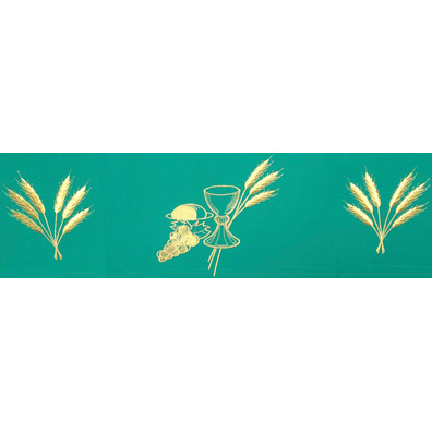 Manteles para mesa de altar com tecido de cor verde
