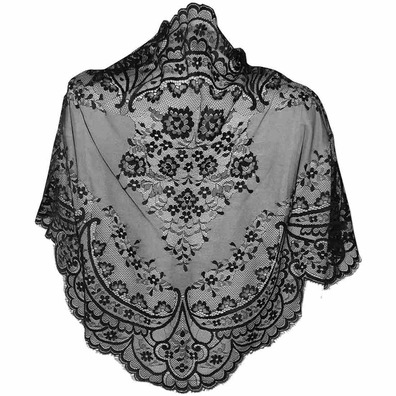 Mantilla espanhola negra para Semana Santa