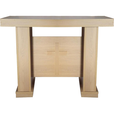 Mesa de altar de melamina imitação madeira