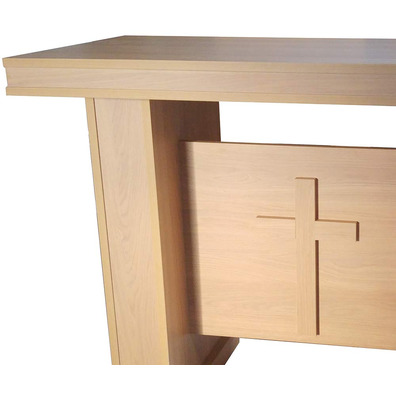 Mesa de altar de melamina imitação madeira