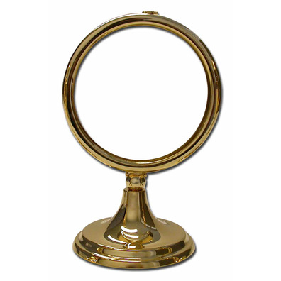 Ostensorio dourado com base circular