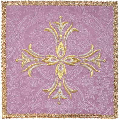 Palia bordado Cruz | Panhos de altar rosa