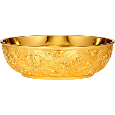 Patena de prata com 15,50 cm. de diâmetro