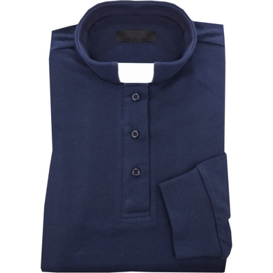 Polo clergyman azul marinho M/L