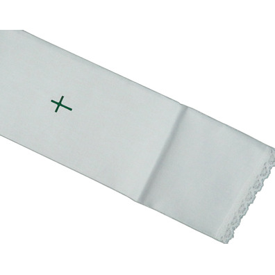 Purificador branco com Cruz bordada verde