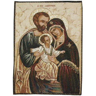 Tapiz ícone bizantino Sagrada Família
