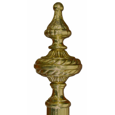 Vara porta estandarte de bronze com IHS