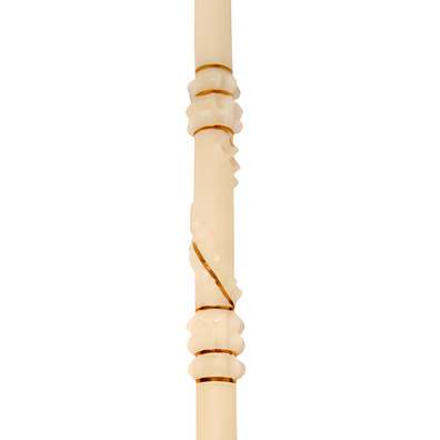 5 Velas de cera rizadas à mão