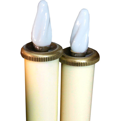 4 velas para processões a pilhas | 50 cm. de comprimento