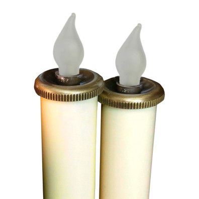 4 velas para processões a pilhas | 50 cm. de comprimento