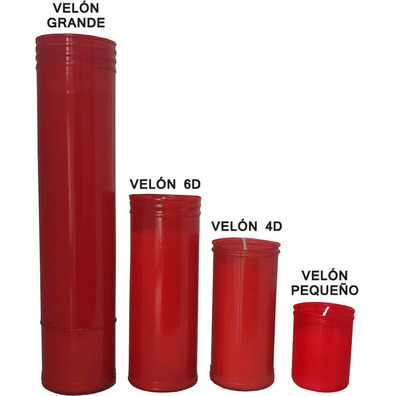 Caixa velon de Igreja 4D (24 ou.) vermelho