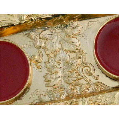Vinagens magnéticas fabricadas em metal dourado