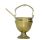 Acetre liso dourado com base cincelada | 14,5 cm de altura