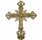 Cruz em bronze com INRI e elementos litúrgicos