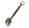 Hisopo de metal niquelado | 21 cm. longo