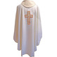 Casulla quatro cores | Bordado Cruz latina beige