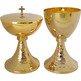 Cáliz sagrado de metal dourado