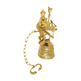 Campana de mosteiro fabricada em metal dourado