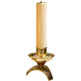 Candeleiro para altar com vela de parafina de 5 cm.