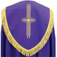 Capa pluvial de poliéster nas quatro cores litúrgicos morado