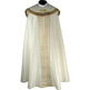 Capa pluvial cor damasco beige