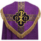 Capa pluvial cor damasco roxo