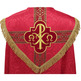 Capa pluvial cor damasco vermelho