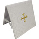 Carpeta de corpo e véu de cáliz damasco branco