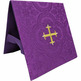 Carpeta de corpo e véu de cáliz damasco morado