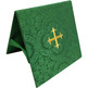 Carpeta de corpo e véu de cáliz damasco verde