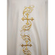 Casulla bordada com Cruces douradas beige