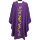 Casulla bordada com Cruces douradas morado