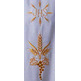 Casulla de poliéster e lana com IHS dorado branco