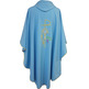 Casulla com ribetes azul