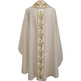 Casulla sacerdotal de lana, viscose e poliéster beige