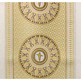 Casulla de poliéster com galão central dourado beige