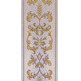 Casulla com estonagem com decoração dourada beige