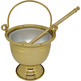 Acetre dourado com hisopo | 21 cm.