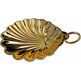 Concha de Baptismo fabricada em metal dourado