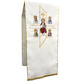 Cubre ambón | Bordado Pantocrátor e Quatro Evangelistas beige