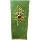 Cubre ambón | Bordado Pantocrátor e Quatro Evangelistas Verde